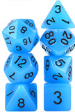 Glow in the Dark (Blue)- 7pc Polyhedral Dice Set