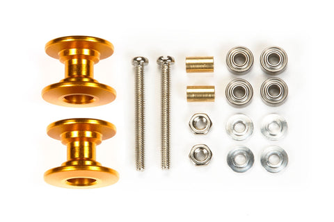 Tamiya Mini 4wd 95581 Lightweight Double Aluminum Rollers (13-12mm Gold)