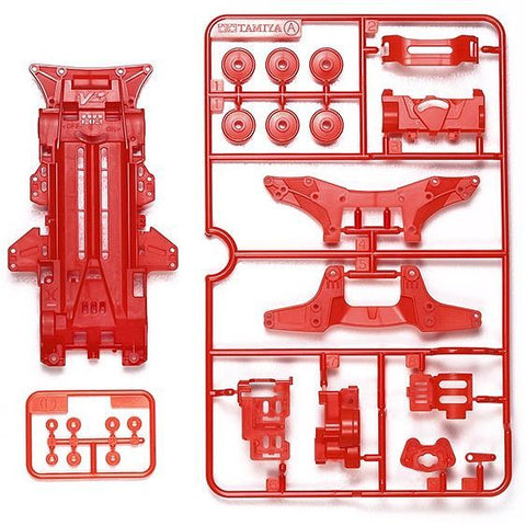 Tamiya Mini 4wd 95630 VZ Chassis Set (Red)